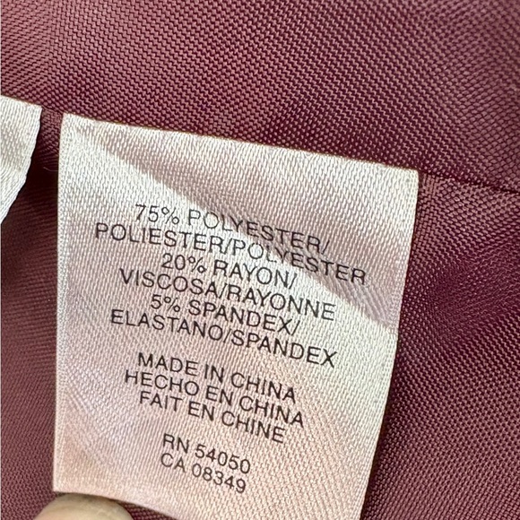 Jones Studio Burgundy Women's Pea Coat, Size 18W - Picture 13 of 13